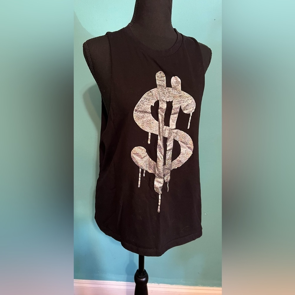 #206 Money Sign muscle tee